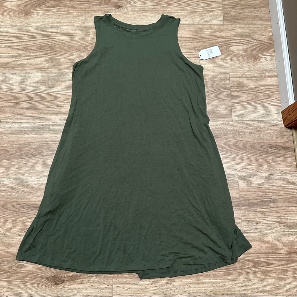 Time and tru Sleeveless Green Dress